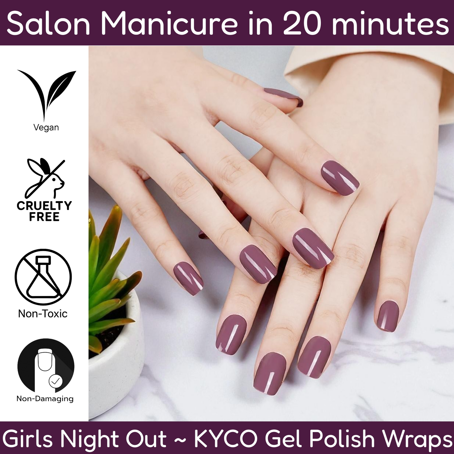 GIRLS NIGHT OUT Gel Polish Wraps 30 Pack