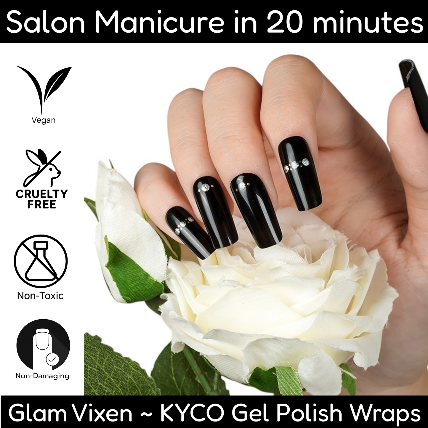 GLAM VIXEN Gel Polish Wraps 30 Pack