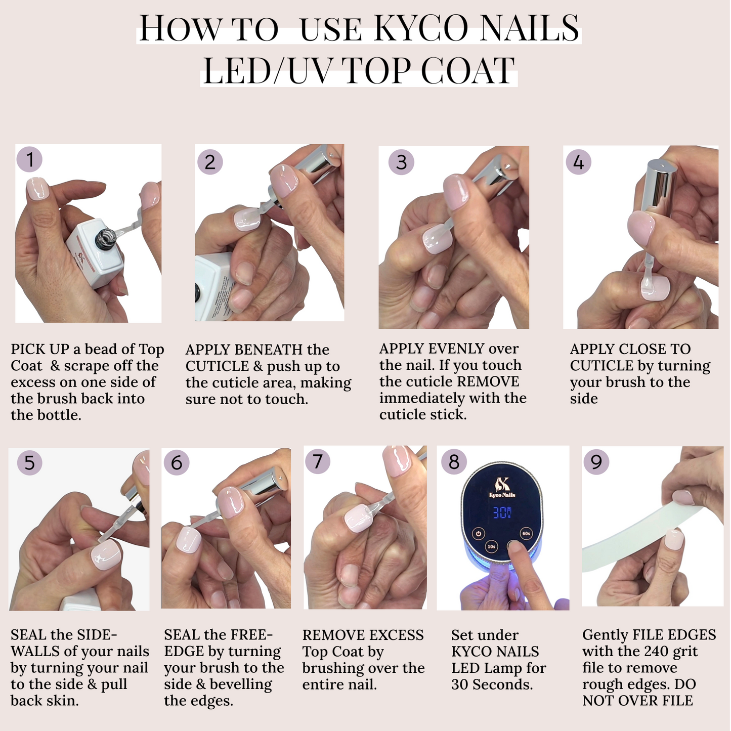NO-WIPE PROFESSIONAL LED TOP COAT