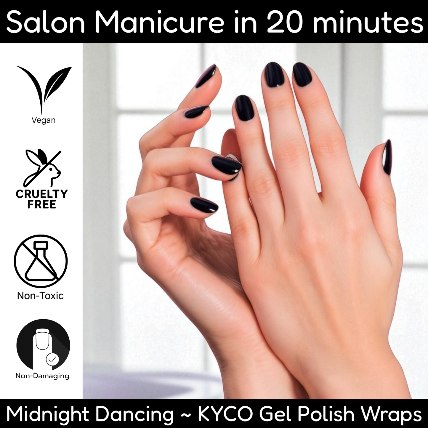 MIDNIGHT DANCING Gel Polish Wraps 30 Pack