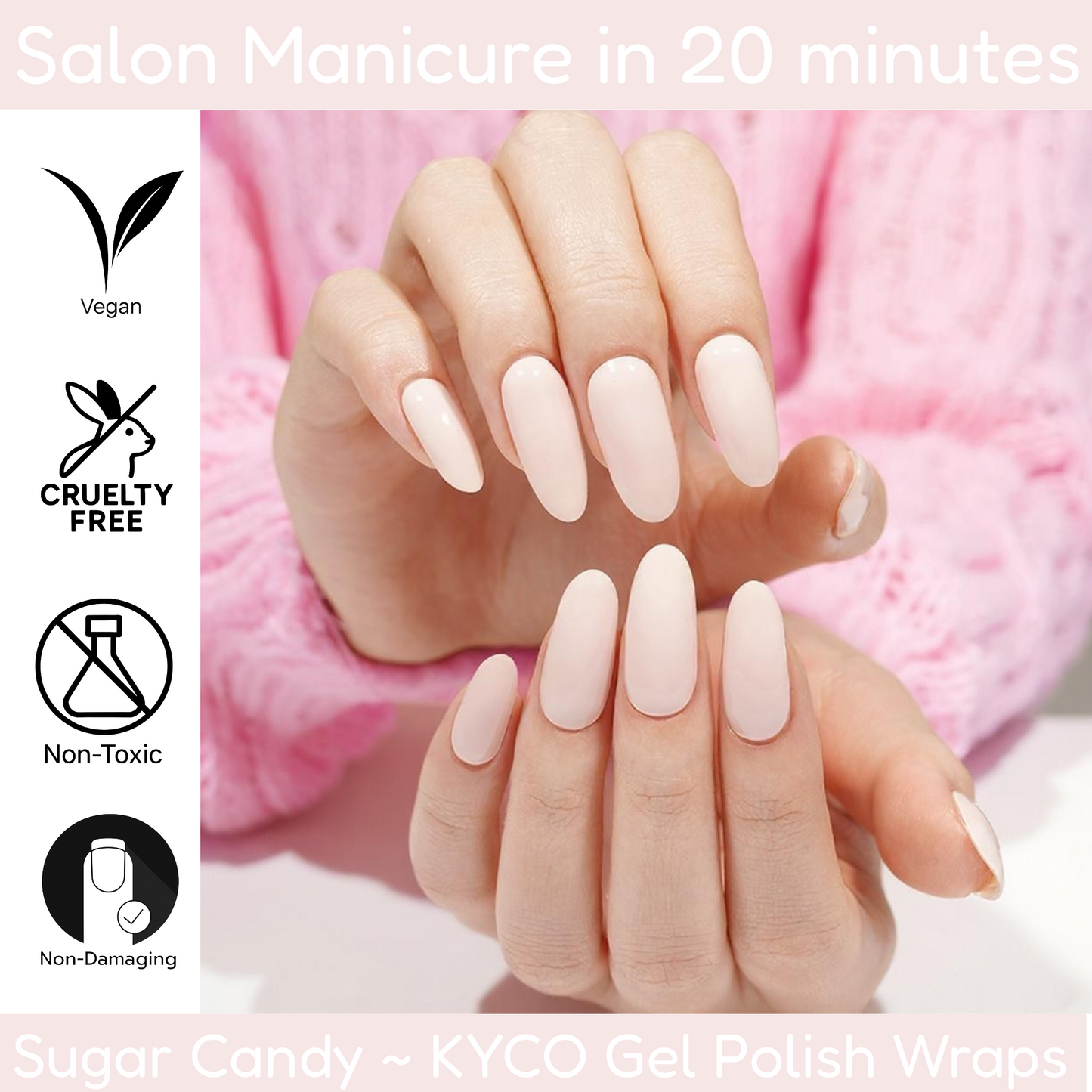 SUGAR CANDY Gel Polish Wraps 30 Pack
