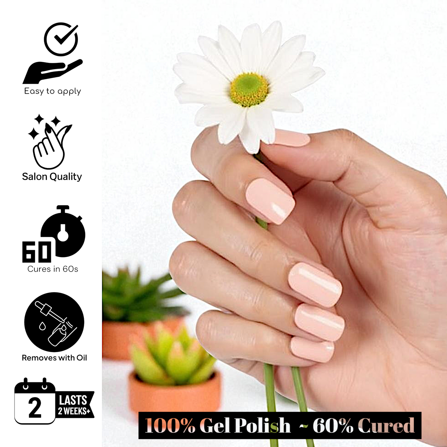 BALLET SLIPPERS Gel Polish Wraps 30 Pack