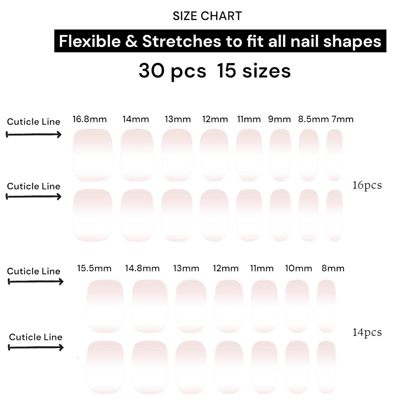 CASHMERE CRÈME Gel Polish Wraps 30 Pack