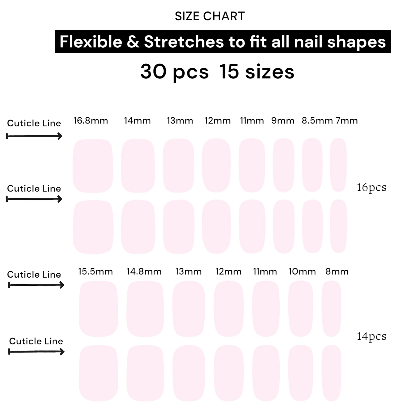 PINK CHAMPAGNE Gel Polish Wraps 30 Pack