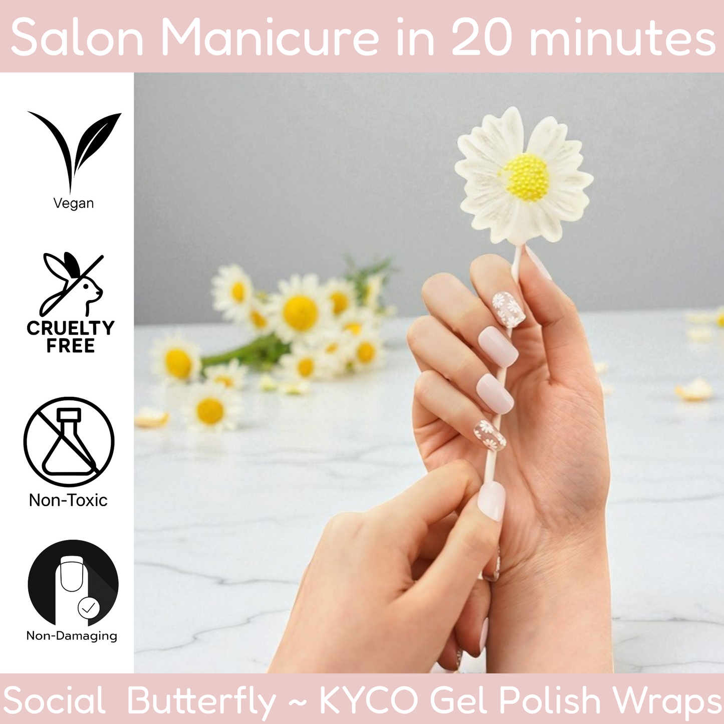 SOCIAL BUTTERFLY Gel Polish Wraps 30 Pack