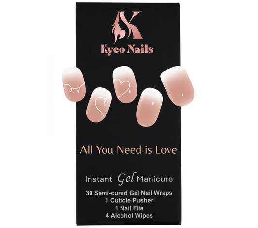 ALL YOU NEED IS LOVE Gel Polish Wraps 30 Pack