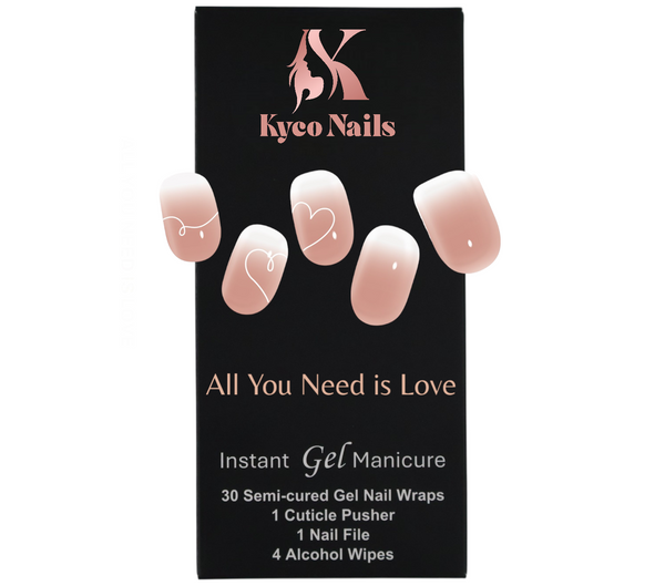 ALL YOU NEED IS LOVE Gel Polish Wraps 30 Pack