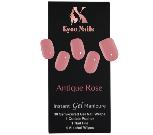 ANTIQUE ROSE Gel Polish Wraps 30 Pack