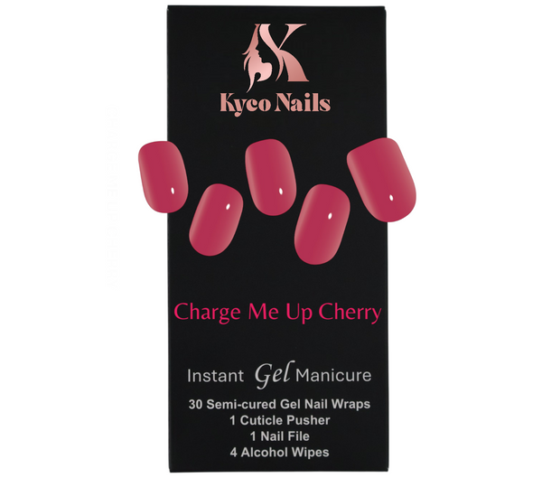 CHARGE ME UP CHERRY Gel Polish Wraps 30 Pack