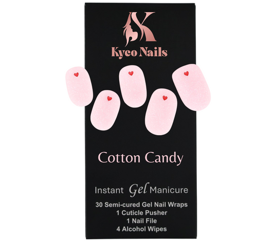 COTTON CANDY Gel Polish Wraps 30 Pack