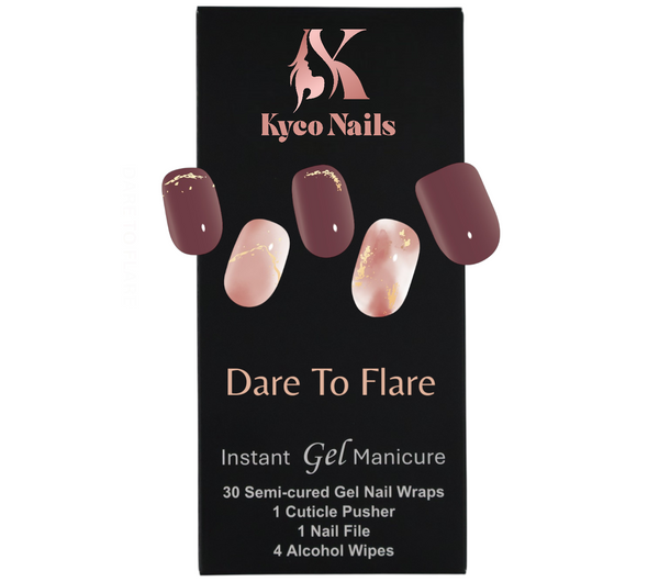 DARE TO FLARE Gel Polish Wraps 30 Pack