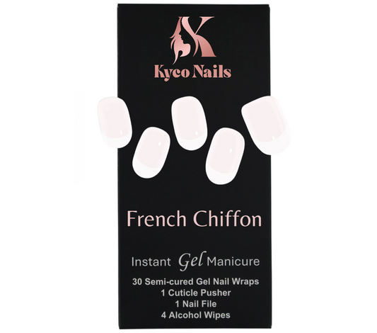 FRENCH CHIFFON Gel Polish Wraps 30 Pack