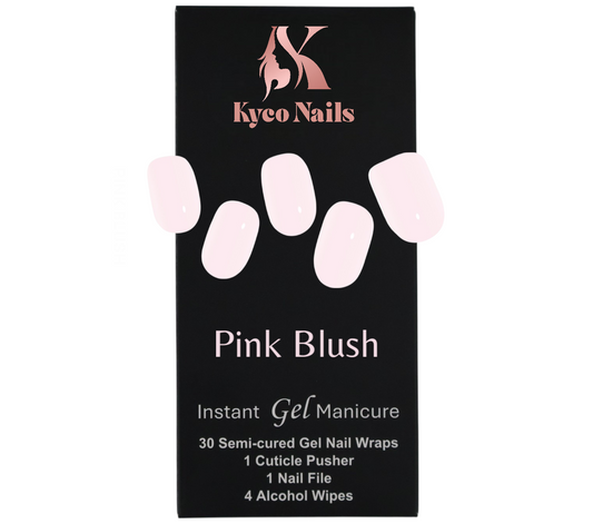 PINK BLUSH Gel Polish Wraps 30 Pack