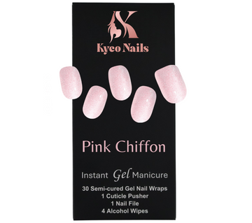 PINK CHIFFON Gel Polish Wraps 30 Pack