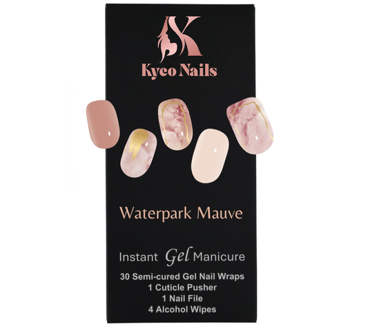 WATERPARK MAUVE Gel Polish Wraps 30 Pack