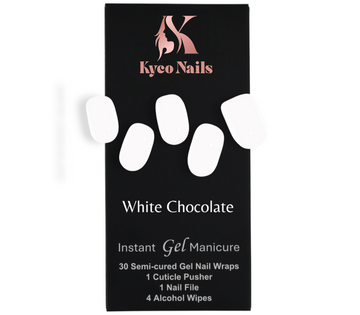White Chocolate – Semi-Cured Gel Nail Wraps