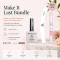 Kyco Nails Make It Last Bundle: No Wipe Glossy Top Coat, cuticle oil pen, and nail file for longer wear and healthy nails.