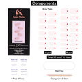 Kyco Nails Cotton Candy soft pink gel nail wraps with a small red heart detail. Includes 30 wraps and application tools.