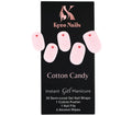 Kyco Nails Cotton Candy soft pink gel nail wraps with a small red heart detail. Easy application, 2+ weeks wear.