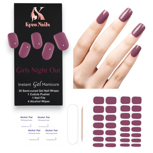 GIRLS NIGHT OUT Gel Polish Wraps 30 Pack