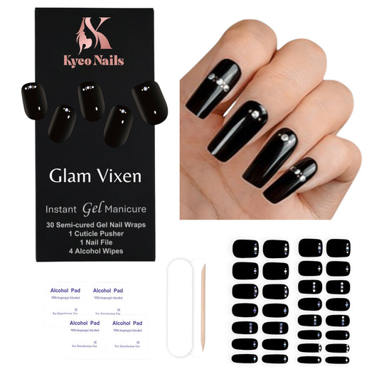 GLAM VIXEN Gel Polish Wraps 30 Pack