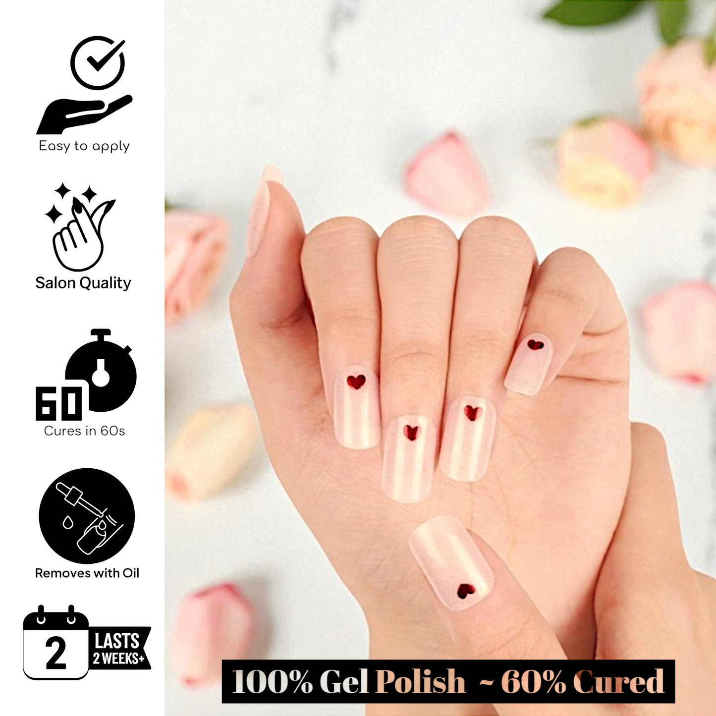 COTTON CANDY Gel Polish Wraps 30 Pack